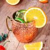 Copper Plated 304 Stainless Steel Hammered Moscow Mule Beer Mug