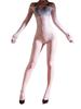 Sexy Women 6D 912 Pin Catsuit Oil Glossy Shiny Yoga Bodysuit Sheer See Through Bodycon Tights Jumpsuit One Pieces Maid Leotard