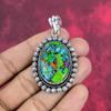 Fiesta Kingman Pendant, 925 Sterling Silver Pendant Jewelry, Handmade Pendant Gemstone Jewelry For Memorial Day