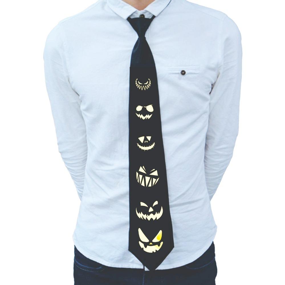 Adjustable Flashing Glow Rave Party Necktie Hip-hop Luminous Cravat  Night Club Bar Party Props