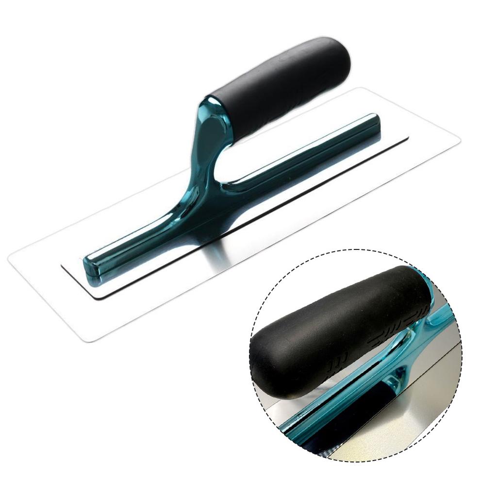 Large Stainless Steel Trowel In Blue Perfect For Plastering Bricklaying Trowel Cement Scraper Mud Board Construction With Handle