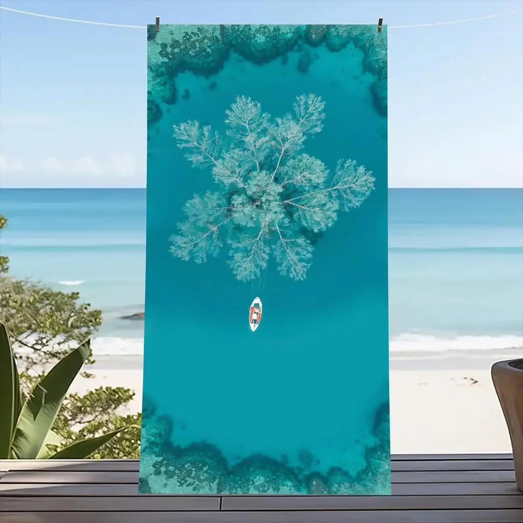 Sea Turtle Beach Towel Large Size Outdoor Travel Camping Absorbent Bath Towel Super Soft Summer Swimming Towel Bath