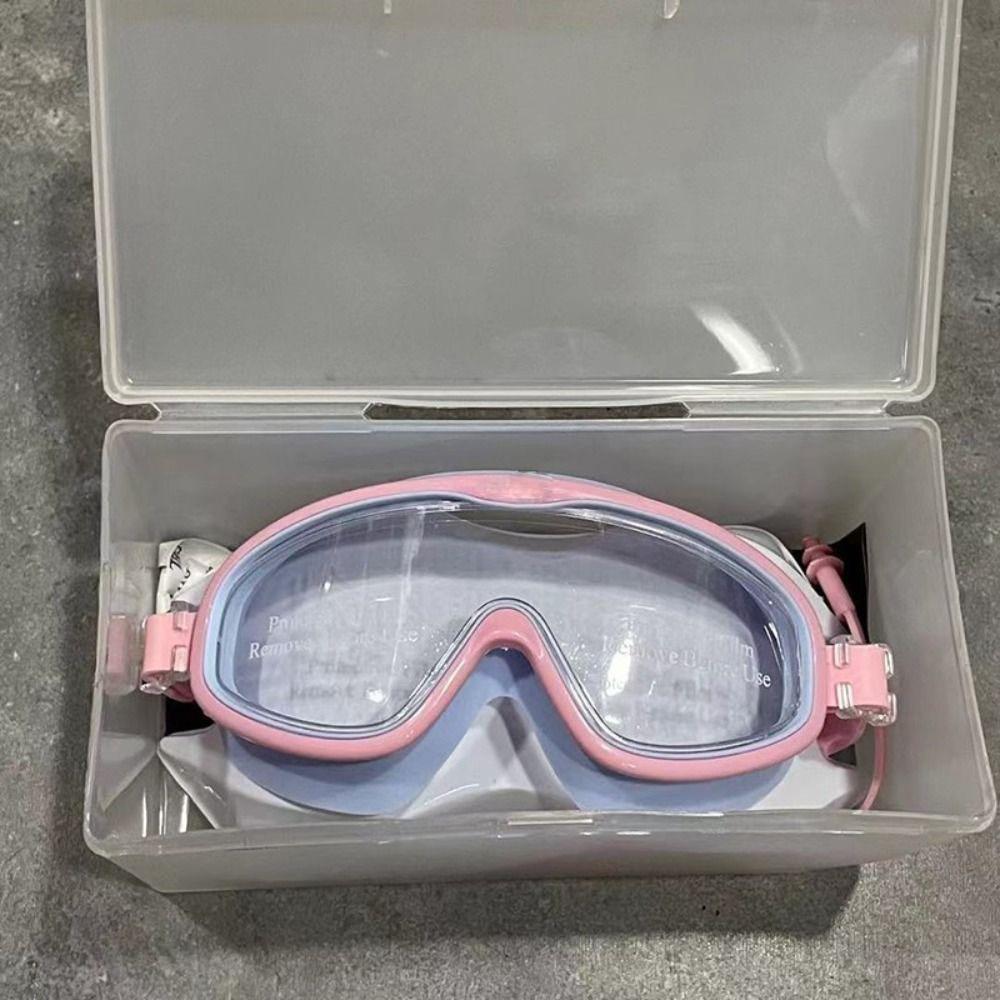 

Anti-fog Swimming Goggles Large Frame Water Racing Glasses Swim Training Glasses Swimming Beginner style E