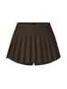Pleated Culottes & College Style Versatile Solid Color Skirt