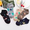 5 Pairs/Lot Women Girls Fashion Casual  Vintage Cotton Socks Summer Ankle Socks