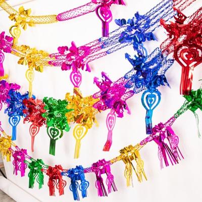 1/4 buc Cadou de Crăciun Guirlandă Metalică de Folie de Crăciun Multicolor Accesorii pentru Petrecere Decorațiune Suspendată Accesorii de Nuntă Creative