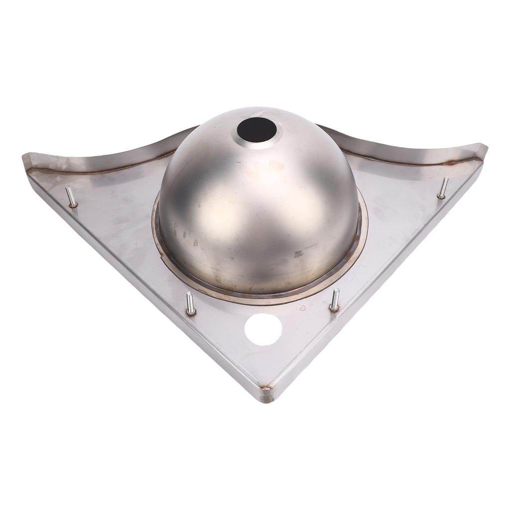 RV Corner Sink 15.9 X 15.9 X 5.1in 304 Stainless Steel 40mm Outlet Space Saving for Motorhome Boat Yacht Bathroom