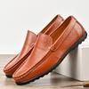 Genuine Leather Men Shoes Casual Luxury Brand Men Loafers Italian Moccasins Breathable Slip On Men Driving Shoes Chaussure Homme