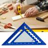 Triangle Ruler Aluminum Drafting Triangle Square Ruler 45/90 Degree Right Angled Woodworking Math Geometry Tool