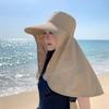 Wide Brim Shawl Fisherman Hat Breathable Hiking Bucket Hat Folding Women Sun Cap  Outdoor