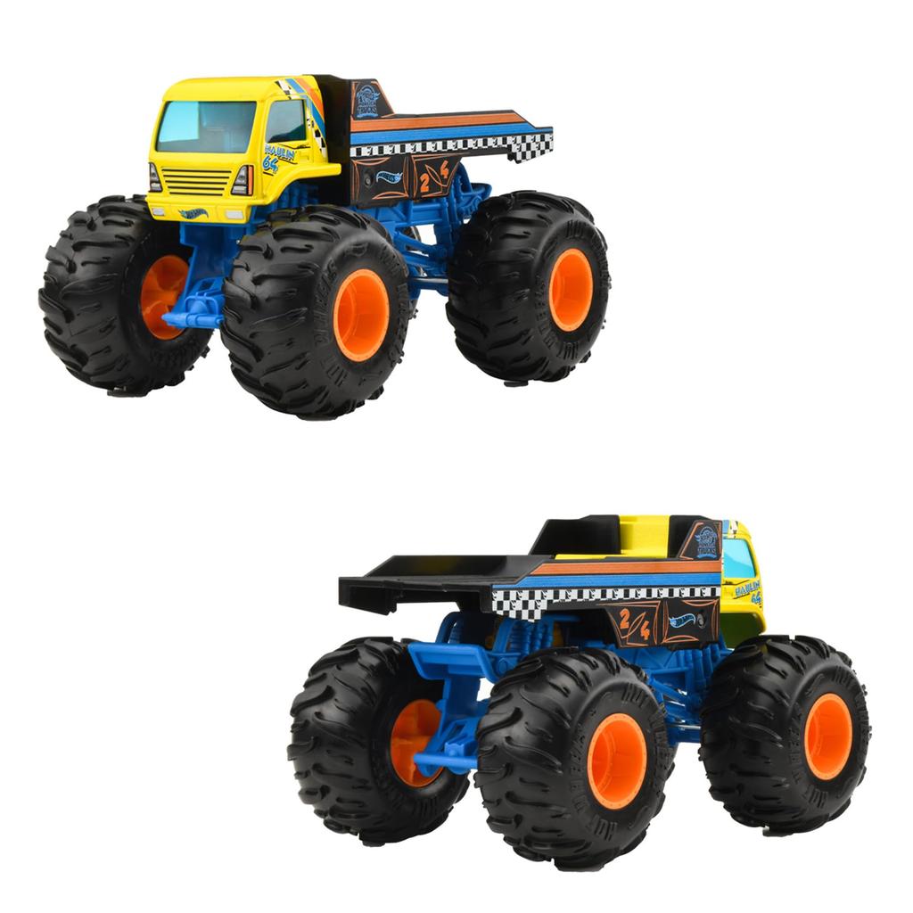 Hot Wheels Monster Truck Big Size Assorted Vehicle Toys Mini Cars 4 Cars Box Sold 3 Years Old and Up Multi 124 987E-FYJ83