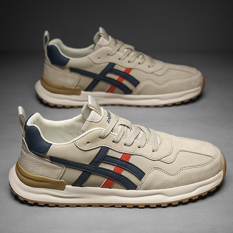 Genuine Leather Men's Shoes Fashion Breathable Forrest Gump Sneakers Platform Casual Shoes Running Sports Shoes Male Zapatos Hom