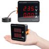 Self-Sufficient Operation AC Ammeter Voltmeter Dual Display Voltage Frequency Tester Pure AC Mains