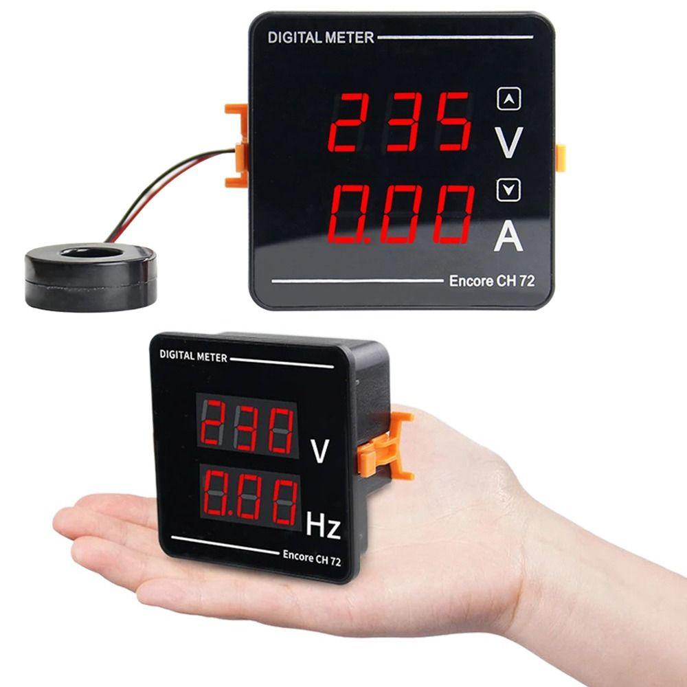 Simultaneous AC Readings AC Ammeter Voltmeter Frequency Measuring Instrument  Electrical Monitoring