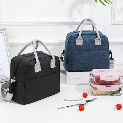 Hot Large Shoulder Cooler Bags Portable Lunch Bag For Women Fridge Bag Zipper Thermal Bag Lunch Box Tote Food Picnic Beach Bag
