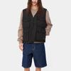 Carhartt WIP SS24 Unity Vest Single-Breasted V-Neck Multi-Pocket Vest Unisex Vests Black I032980-89-4G
