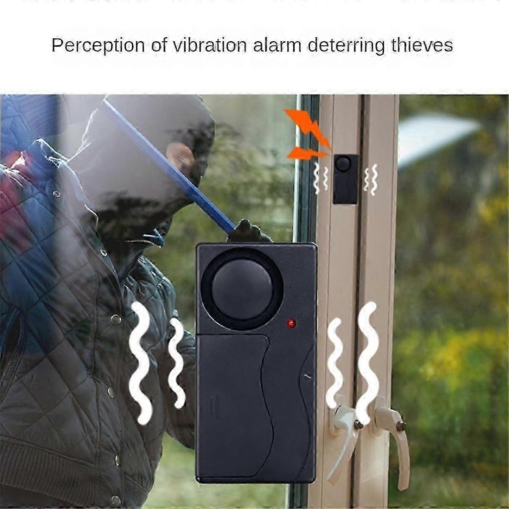 Remote Control Vibration Alarm Wireless Vibration Alarm Adjustable Sensitivity Loud Alarm for Electric Vehicle Battery