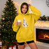 Women's Christmas Print Hoodie Casual Long Sleeve Pullover Sweatshirt for Holiday Winter Wear