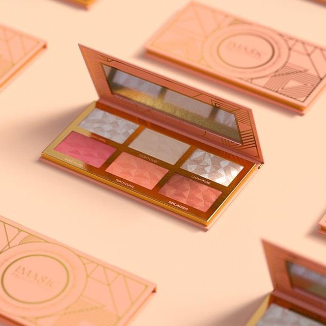 IMAGIC - 6 Colours Highlight / Blush / Contour Palette 6 Colours Palette