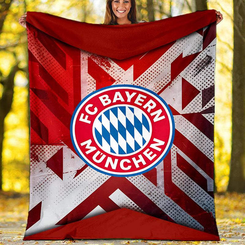 1pc B-Bayern Munich (7) Theme Blanket - Digital Print, Polyester, Cozy for All Seasons, Perfect for Outdoor, and Travel