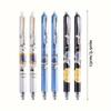 A Pack of 6 Erasable Pens, Press-Type Gel Pens In Astronaut Blue And Black, 0.5mm Friction Pens, for School Office Supplies, Back-To-School Gifts
