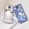 Black Case for Xiaomi Poco X6 X4 M5 M6 F5 F6 C65 C55 C50 C51 C40 Pro Redmi 14C A3X 13C 12C 11T 10A 9C Note 7 6 8A Plus L-29 Cute Pochacco