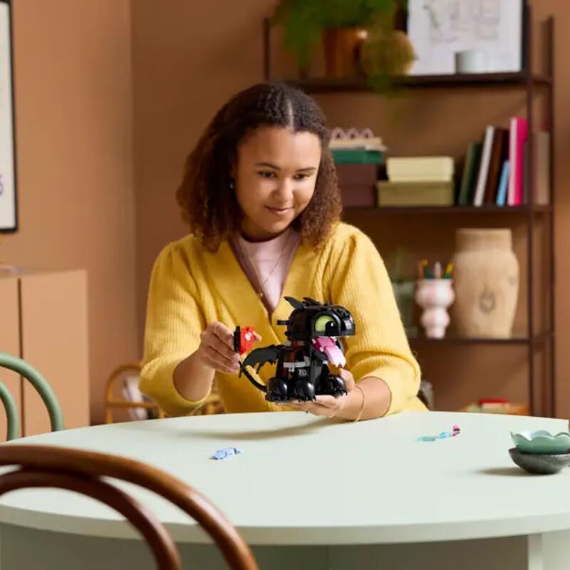 New IDEAS Series Building Block Toys for Boys and Girls Fan Collection, Birthday Gift 10375 How To Train Your Dragon - Toothless