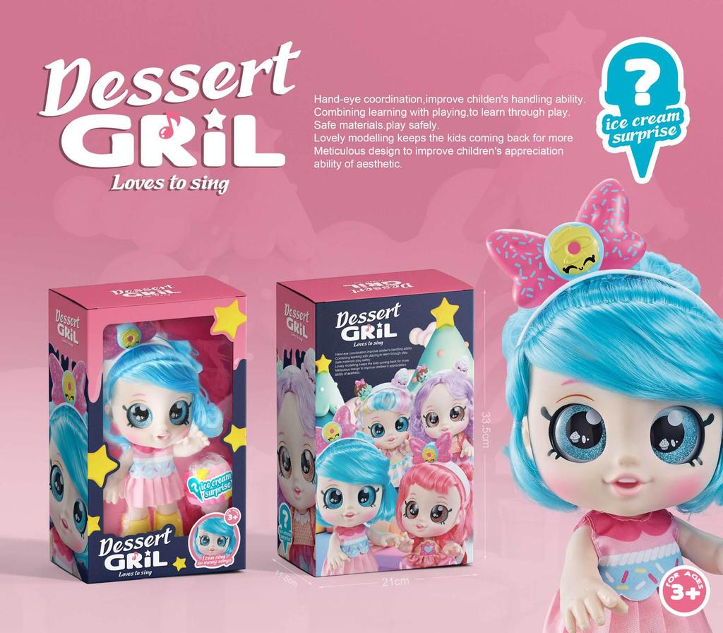 Kendi KID Puppe der zweiten Generation Eisprinzessin Spielhaus Geschenkset für Mädchen