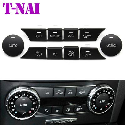 Benz C GLK Sınıfı C204 X204 İçin Araba Gösterge Paneli Klima AC Ses Isıtıcı Sıcaklık İklim Kontrol Anahtar Düğmeleri