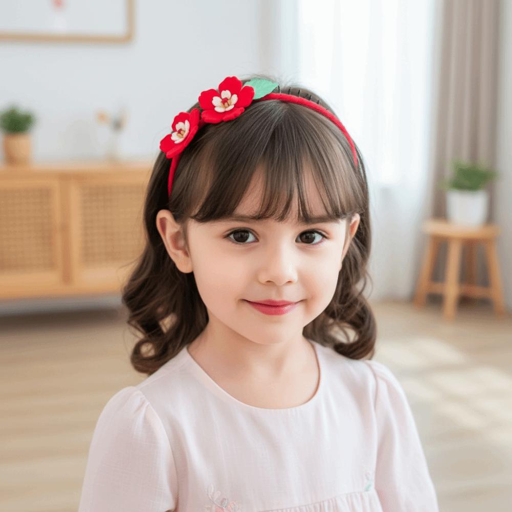 Red Ancient Headwear Tassel New Year Hair Hoop Elegant Chinese Style Headband  Home