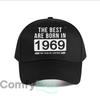 Born In Retro Year Art Baseball Cap Fashion Outdoor Sports Sunhat Unisex Snapback Cap Womens