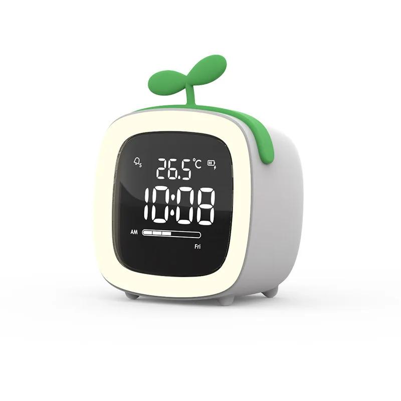 Creative Cross-border Cute Pet TV Alarm Clock Plastic Digital Clock Usb Charging Student Lazy Dormitory Alarm