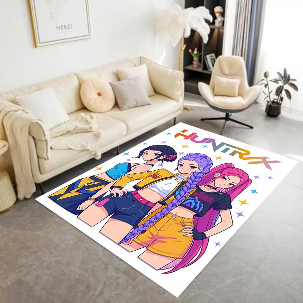 Stars Friends Night Floor Rug Office Rug Design for Hallway Bedrooms Foyer Study room Anti-slip Rug Decorate Offices Perfect Gift for Women/Men