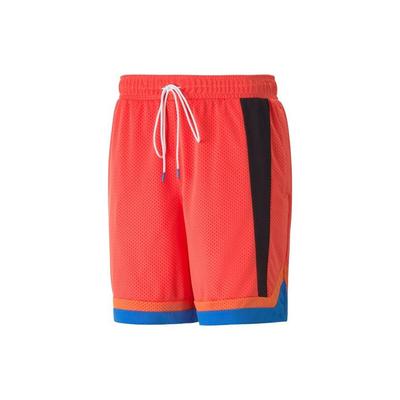 Colorblock Kordelzug-Shorts Herrenshorts Korallenrot 538000-01
