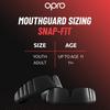 OPRO Sports No Boiling Made In the UK Snap-Fit Mouthguard, Needed, [Official Store] (Adult, White)