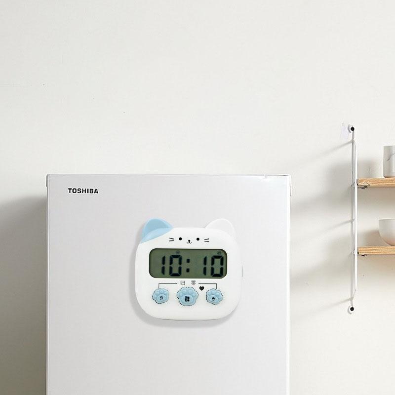 Electronic Timer, Cartoon Digital Time Management, Mini Kitchen Reminder for Elementary School Students