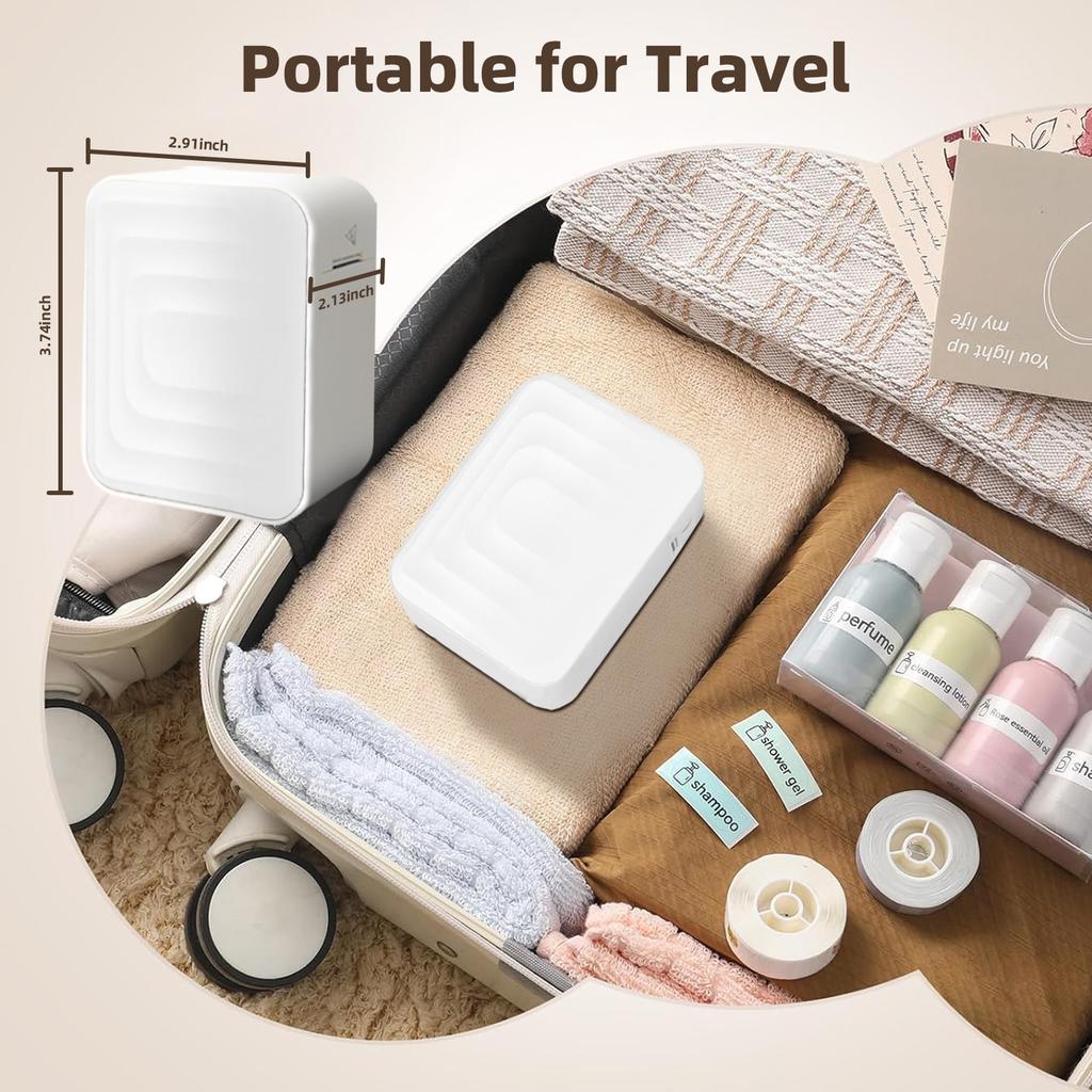 Factory Price M1 Portable Mini Handheld Jewelry Printer Colorful Half Inch Adhesive Wireless Interface Label Maker Stock