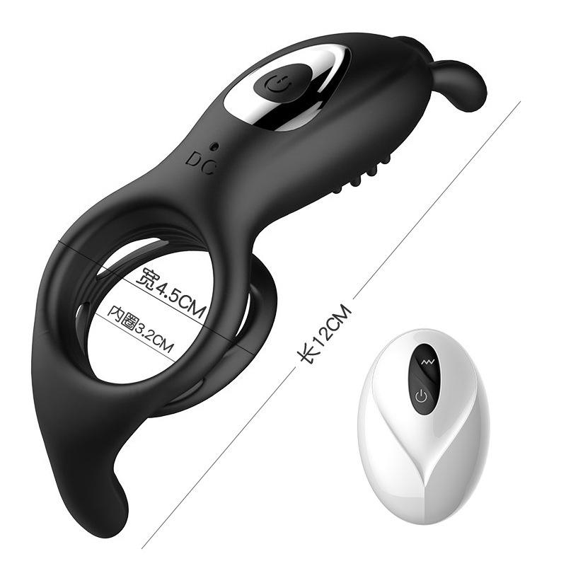 Vibrating Penis Sleeve and Cock Ring Set for Couples