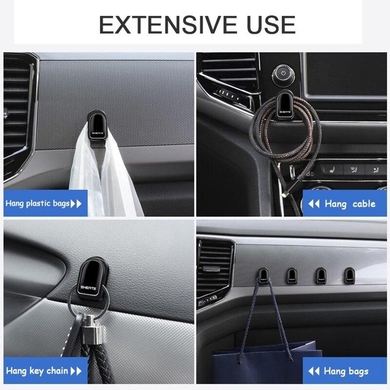 4PCS Kreative Auto Kleine Haken Accesorios Auto Innen Ornament Paste Typ Komfort Haken