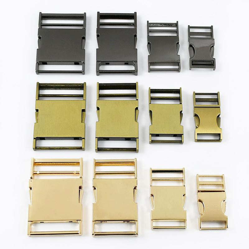 2/4 Pezzi 19-38mm Meetee Fibbie a Sgancio Rapido in Metallo Ganci per Spallacci dello Zaino Fibbia Laterale per Collare di Animali Domestici Accessori Hardware Fai da Te