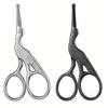 Stainless Steel Round-Head Nose, Eyebrow, Eyelash, and Makeup Scissors