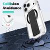 iPhone 17 Pro Max Case with Folding Stand, Crystal Wristband, Magnetic, Transparent, and Drop-Proof.