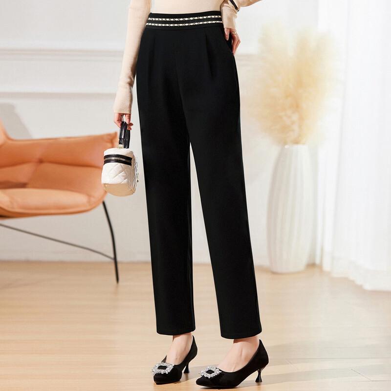 Dámské ležérní kalhoty Pastte s elastickým pasem a rovnými nohavicemi