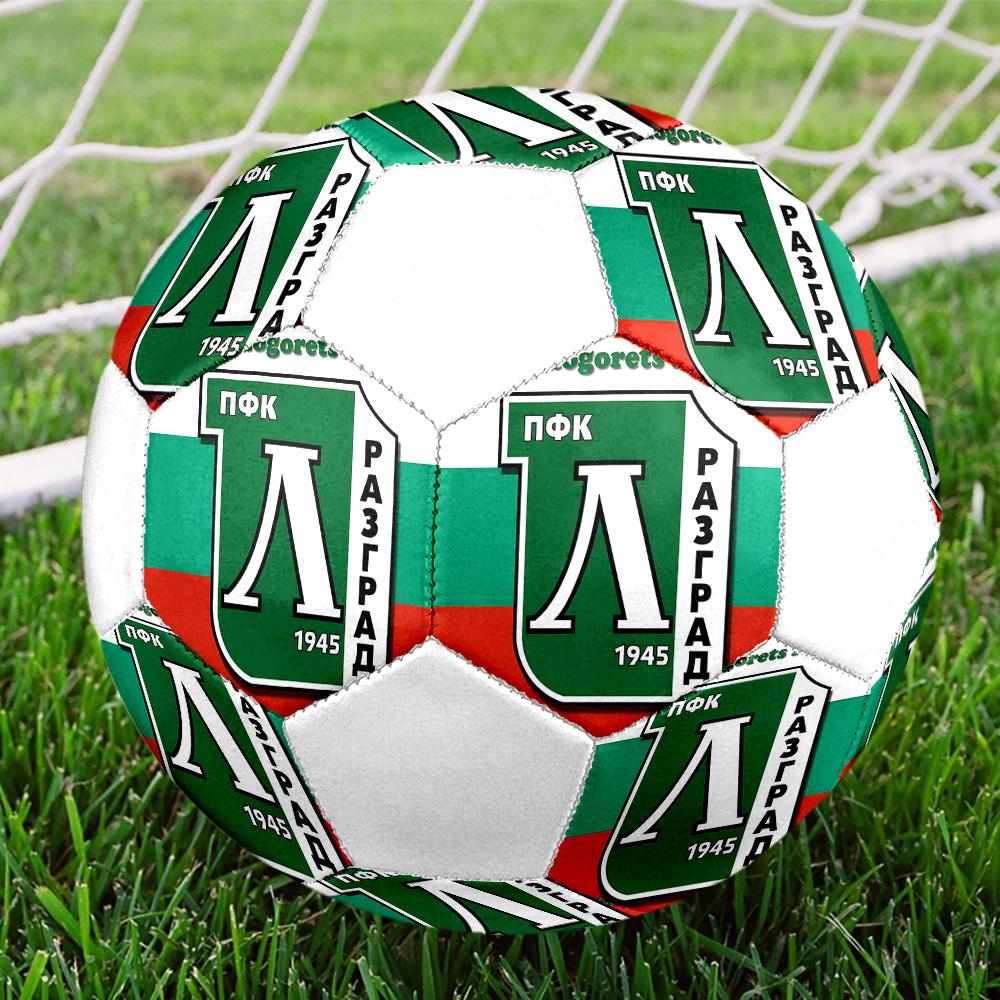 1PC PFC Ludogorets Size 5 Soccer Ball PrahaIndoor Soccer Ball Colorful All Ages Machine Stitched PVC Competition Ready Durable High-Bounce