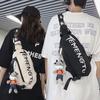 Letter Chest Bag Messenger Bag Shoulder Bag Lightweight Crossbody Bag  Streetwear