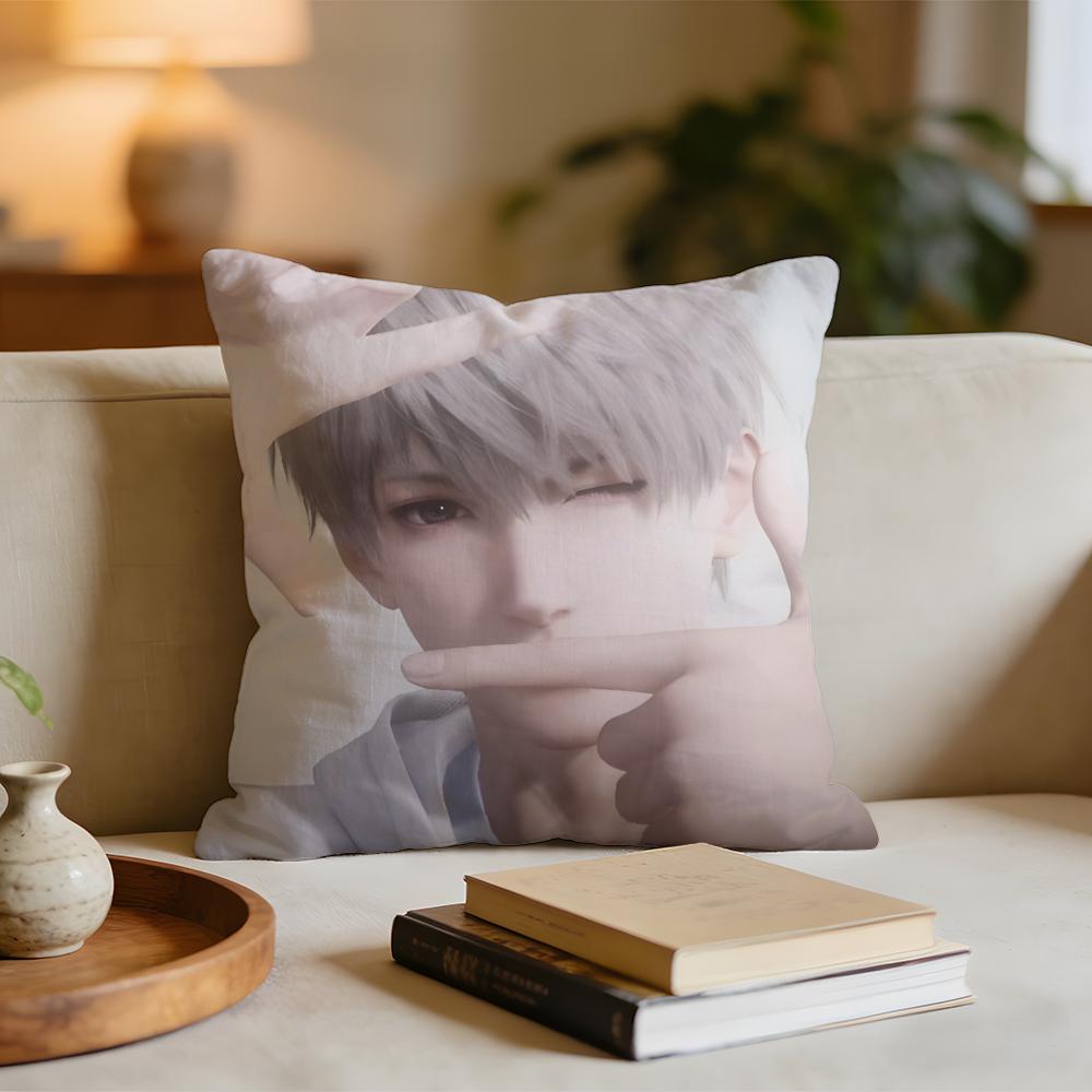 

Hot Game Love And Deepspace Cushion Cover Short plush pillowcase for bed sofa carwashable 30x30cm