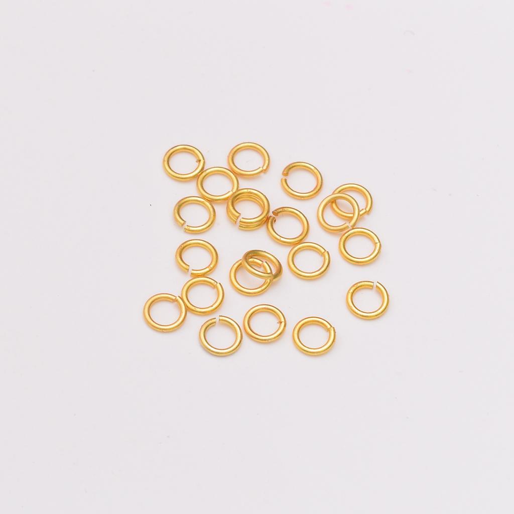 10pcs Ancient Sand Gold Open Ring Through Hole DIY Connection Ring Key Chain Bracelet Necklace Ear Jewelry Pendant