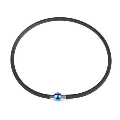 Silicone Magnetic Static Elimination Static Elimination Stainless Luxury Popular Be Worn In All Blue [FUANNA] Necklace, Germanium, Joint, Necklace,