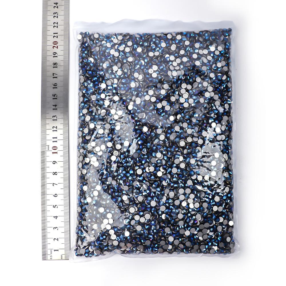 Weichen Big Bag Flat Bottom Diamond Color Plated Crystal Diamond Decorative Rhinestone Diy Nail Art Glass Jewelry Accessories