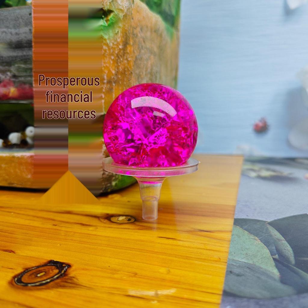 5CM Boyalı Buz Çatlaklı Küre Su Özelliği Bonsai Akvaryum Dekorasyonu